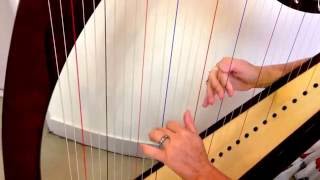 Tuto Ribambelle pour harpe de Bernard Andrès [upl. by Llenil]