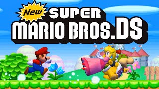 New Super Mario Bros DS HD  Full Game 100 Walkthrough [upl. by Asenav]