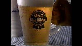 1985 Pabst Blue Ribbon quotPabst is the place for the real taste of beerquot TV Commercial [upl. by Baillie]