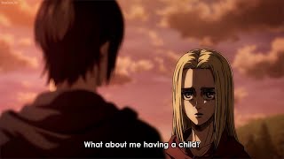 Historia has Erens Baby  Eren and Historia talk about having a child eng sub [upl. by Nalla96]