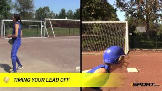 Base Running in Softball How to Take a Lead Off [upl. by Elena]