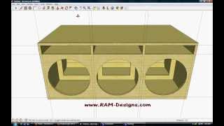 RAM Designs Sundown Audio SA15 Ported Box Design [upl. by Pulchia]