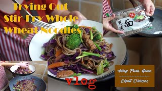 StirFry Whole Wheat Noodles Chinese Noodles  COOKING WITH GLENDA [upl. by Yarw720]