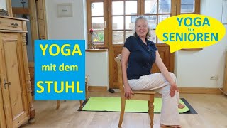 Yoga mit dem Stuhl  Yoga für Senioren  Yoga mit Gaby [upl. by Pessa]