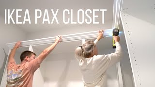 IKEA PAX Closet  Home With Stefani [upl. by Einohpets]