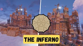 The INFERNO  The BEST Clan Base in Rust 2024  China Wall  Mountain Roof  Bunkers  50 Bedrooms [upl. by Refotsirhc]