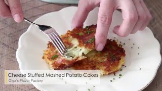 Cheese Stuffed Mashed Potato Cakes [upl. by Dine725]