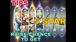 SECRET TIP HOW TO RAISE YOUR CHANCE TO GET 5 STAR CHARACTER  Genshin Impact [upl. by Yraeg]