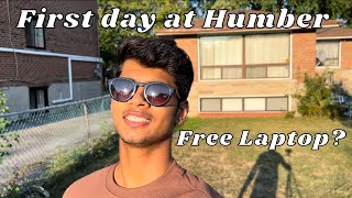 My First Day at Humber College  Free Laptop🤑🤑 [upl. by Aneetak]