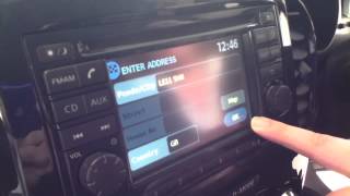 Nissan Connect Sat Nav  Satellite Navigation Instructions Demonstration [upl. by Oralle971]