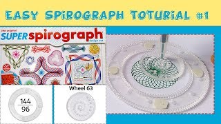 Easy Spirograph tutorial 1  The Original Super Spirograph [upl. by Acnoib]