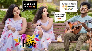 Holi Special🌈 🚨 Badly Singing In Public  Singing Prank  Balam Pichkari 🤣  RajeshMusicOfficial7 [upl. by Karsten491]