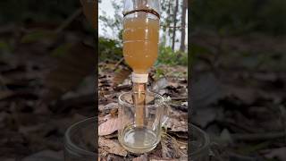 Single mom with Dirty Water Cleanter in Bottle survival outdoor camping water bushcraft [upl. by Ricki]