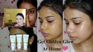 VLCC Gold Facial Kit Review amp Step By Step Facial At Home For Glowing SkinHindiOwnStyle  Shree [upl. by Fendig]