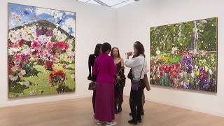 New Damien Hirst paintings unveiled at Frieze London art fair [upl. by Erline]