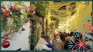 A Christmas town in Italy ✨ Locorotondo 🎄 Puglia walking tour in 4k [upl. by Yrrab440]