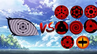 Sasuke Rinnegan vs all eyes sharingan anime naruto [upl. by Aleibarg]