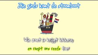 Sinterklaasliedjes  Zie ginds komt de stoomboot [upl. by Minnaminnie730]