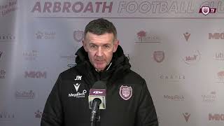 Arbroath 1  2 Airdrieonians  Jim McIntyre  Post Match Interview [upl. by Sutton]