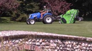 PERUZZO Flail Collection Mower for cutting verticutting and collection with high tip discharge [upl. by Ahsiam]