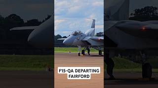 Leaving so soon riat riat24 planespotting planes aviationlovers aircraft youtubeshorts f15 [upl. by Erlinna]