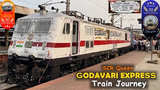 Birthday QUEEN GODAVARI SF Express Train JOURNEY  Hyderabad Decan to Visakhapatnam  130 Kmph  I R [upl. by Lazarus]