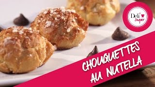 Recette Chouquettes fourrées à la crème patissière Nutella [upl. by Yhtomiht]