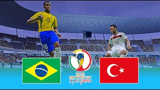 Brasil vs Turquía ● Mundial Korea Japon 2002 Grupo C J1 ● Pes 2021 [upl. by Dixil971]