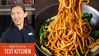 How to Make Dan Dan Mian Sichuan Noodles with Chili Sauce and Pork [upl. by Eadas889]