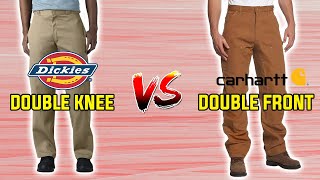 Dickies Double Knee VS Carhartt Double Front In 15 Seconds 🤯 [upl. by Anayd]