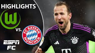 🚨 KANE HITS FOR 21 GOALS 🚨 Wolfsburg vs Bayern Munich  Bundesliga Highlights  ESPN FC [upl. by Ecirahs128]