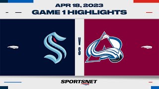 NHL Game 1 Highlights  Kraken vs Avalanche  April 18 2023 [upl. by Cordelia]