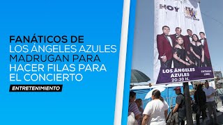 Fanáticos de Los Ángeles Azules madrugan para hacer fila para el concierto [upl. by Victoir]