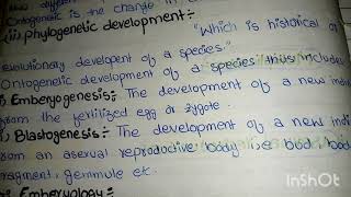 Ontogenetic Development  According to Berrvills [upl. by Berkie]