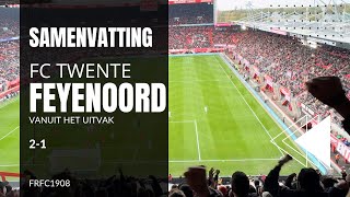 Samenvatting FC Twente  Feyenoord vanuit het uitvak [upl. by Imray]