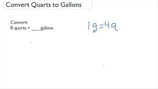 Convert Quarts to Gallons [upl. by Spiegel]