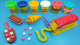 PlayDoh ice cream popsicle and cookie Frozen treats [upl. by Christin]