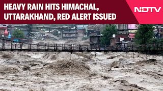 Uttarakhand Rain Alert  Heavy Rain Hits Himachal Uttarakhand Red Alert Issued [upl. by Htebazil]