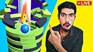 ShahrukhSM7080🤯Stack Ball 🔴LIVE 34D Gaming🇮🇳🎮📲 [upl. by Keyek]