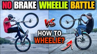 CYCLE STUNT CHALLENGE  How to Wheelie [upl. by Etnovaj]