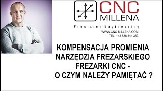 PROGRAMOWANIE CNC KOMPENSACJA PROMIENIA NARZĘDZIA FREZARSKIEGO  CZĘSTE BŁĘDY [upl. by Shull]