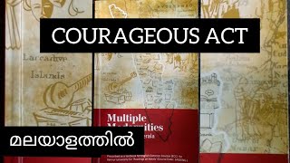 The Courageous Act by Anasuya Menon in Malayalam  First Sem  Kannur University [upl. by Nyrad]