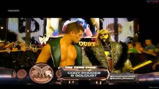 Goldusty and Cody Rhodes Entrance WWE 2013 [upl. by Yrahca]