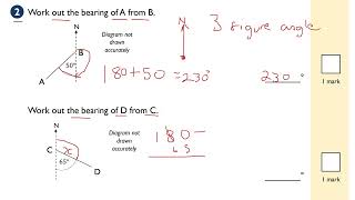 Bearings KS3 Maths GCSE 91 Maths Higher and Foundation Maths Grade 45 Maths [upl. by Refotsirc]