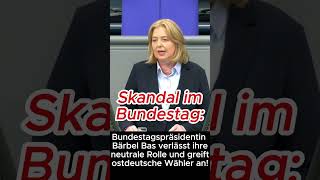 Skandal im Bundestag  Das gab es noch nie Bundestagspräsidentin greift ostdeutsche Wähler an [upl. by Attah]