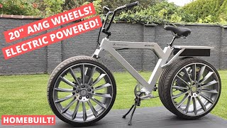 How to build a DIY electric powered fat bike with car tires start to finish [upl. by Ilocin]