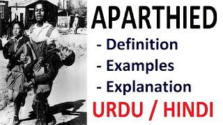 What is Apartheid UrduHindi [upl. by Ahsieat542]