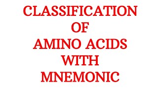 Amino Acids  Amino Acids Biochemistry  Amino Acids Tricks  Mnemonic  Amino Acid Structure [upl. by Auqinahc]