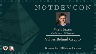 Vitalik Buterin  Values Behind Crypto I notDEVCON [upl. by Rosco]