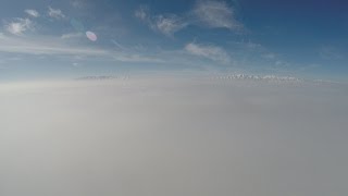 Drone Flight Above Inversion Clouds in 4K [upl. by Ahseym964]